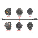 For Suunto Ambit3 Vertical Smart Watch Charger Cable Clamp, Cable Length: 1m(Black)