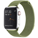Milanese Loop Magnetic Stainless Steel Watch Band for Apple Watch Series 7 41mm / 6 & SE & 5 & 4 40mm / 3 & 2 & 1 38mm(Army Green)