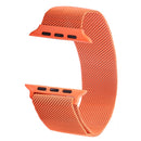 Milanese Loop Magnetic Stainless Steel Watch Band for Apple Watch Series 7 41mm / 6 & SE & 5 & 4 40mm / 3 & 2 & 1 38mm(Orange)