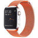 Milanese Loop Magnetic Stainless Steel Watch Band for Apple Watch Series 7 41mm / 6 & SE & 5 & 4 40mm / 3 & 2 & 1 38mm(Orange)