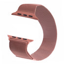 Milanese Loop Magnetic Stainless Steel Watch Band for Apple Watch Series 7 41mm / 6 & SE & 5 & 4 40mm / 3 & 2 & 1 38mm(Rose Pink)