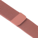 Milanese Loop Magnetic Stainless Steel Watch Band for Apple Watch Series 7 41mm / 6 & SE & 5 & 4 40mm / 3 & 2 & 1 38mm(Rose Pink)