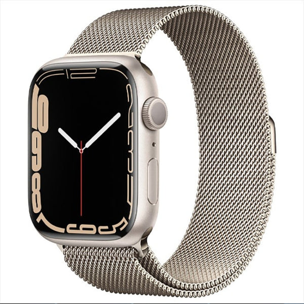 Milanese Loop Magnetic Stainless Steel Watch Band for Apple Watch Series 8&7 41mm / SE 2&6&SE&5&4 40mm / 3&2&1 38mm(Milan Starlight)