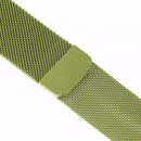 Milanese Loop Magnetic Stainless Steel Watch Band for Apple Watch Series 7 45mm / 6 & SE & 5 & 4 44mm / 3 & 2 & 1 42mm(Army Green)