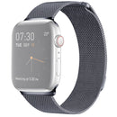 Milanese Loop Magnetic Stainless Steel Watch Band for Apple Watch Series 7 45mm / 6 & SE & 5 & 4 44mm / 3 & 2 & 1 42mm(Dark Gray)