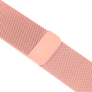 Milanese Loop Magnetic Stainless Steel Watch Band for Apple Watch Series 7 45mm / 6 & SE & 5 & 4 44mm / 3 & 2 & 1 42mm(Pink)