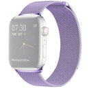 Milanese Loop Magnetic Stainless Steel Watch Band for Apple Watch Series 7 45mm / 6 & SE & 5 & 4 44mm / 3 & 2 & 1 42mm(Light Purple)
