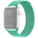 Milanese Loop Magnetic Stainless Steel Watch Band for Apple Watch Series 7 45mm / 6 & SE & 5 & 4 44mm / 3 & 2 & 1 42mm(Mint Green)