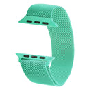 Milanese Loop Magnetic Stainless Steel Watch Band for Apple Watch Series 7 45mm / 6 & SE & 5 & 4 44mm / 3 & 2 & 1 42mm(Mint Green)
