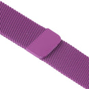 Milanese Loop Magnetic Stainless Steel Watch Band for Apple Watch Series 7 45mm / 6 & SE & 5 & 4 44mm / 3 & 2 & 1 42mm(Purple)