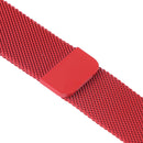 Milanese Loop Magnetic Stainless Steel Watch Band for Apple Watch Series 7 45mm / 6 & SE & 5 & 4 44mm / 3 & 2 & 1 42mm(Red)