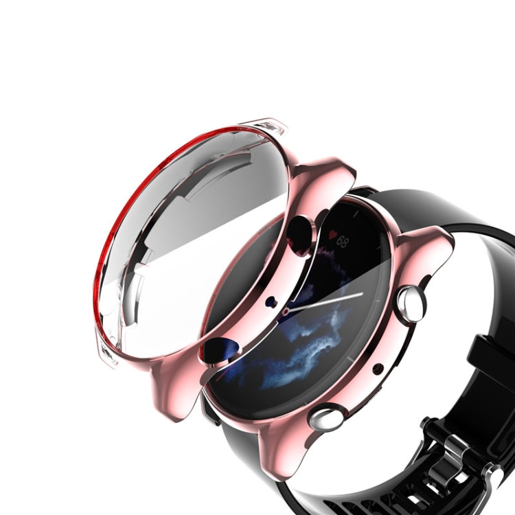 For Amazfit GTR 3 / GTR 3 Pro Full Coverage TPU Electroplating Watch Case (Rose Gold)