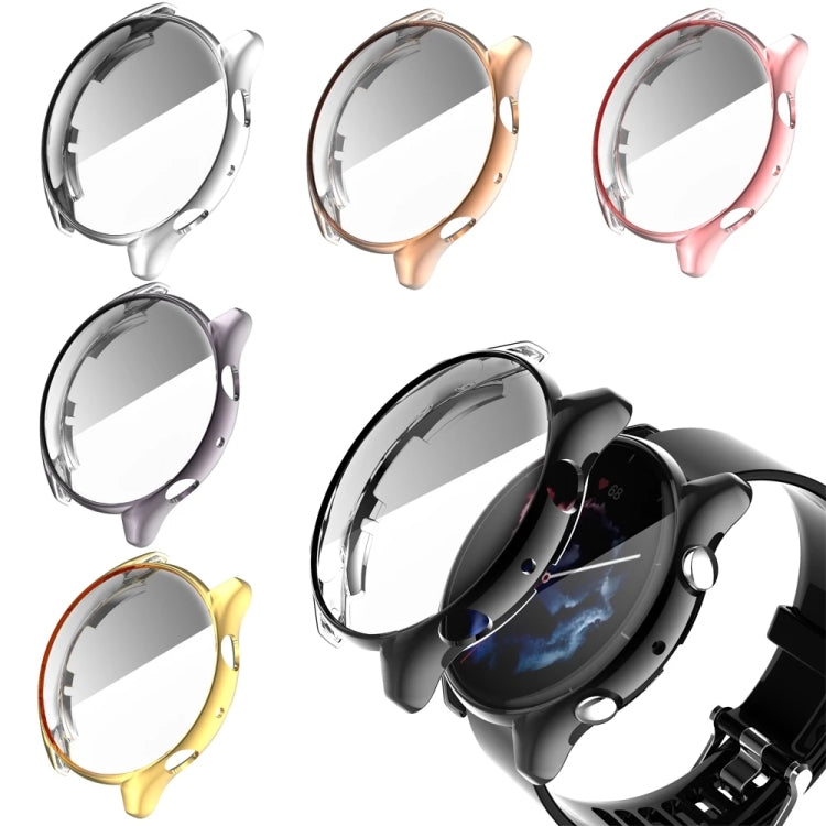 For Amazfit GTR 3 / GTR 3 Pro Full Coverage TPU Electroplating Watch Case (Rose Gold)