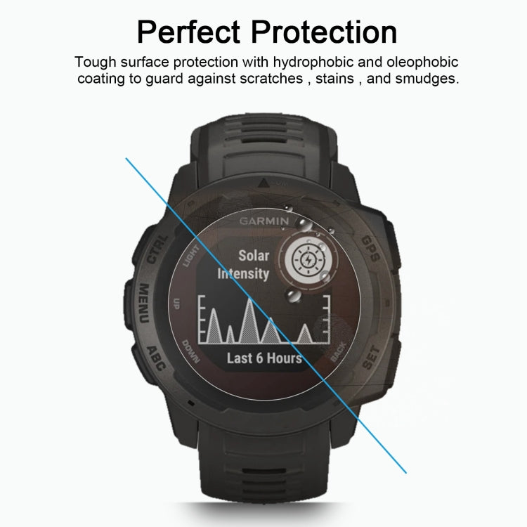 For Garmin Instinct 0.26mm 2.5D 9H Tempered Glass Film Screen Protector