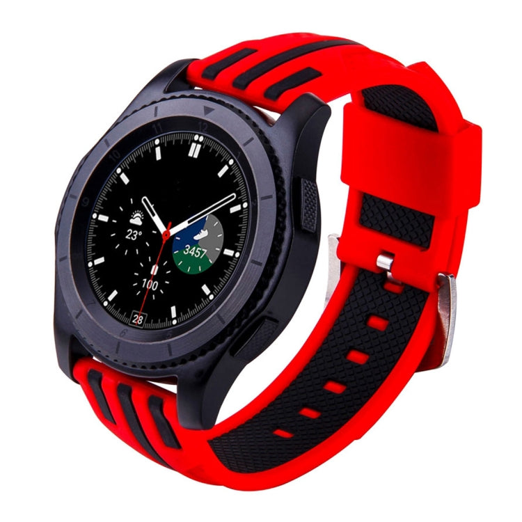 Stripes Pattern Watch Band for Samsung S3(Red)
