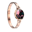 AK15 Fashion Smart Female Bracelet, 1.08 inch Color LCD Screen, IP67 Waterproof, Support Heart Rate Monitoring / Sleep Monitoring / Remote Photography (Rose Gold)