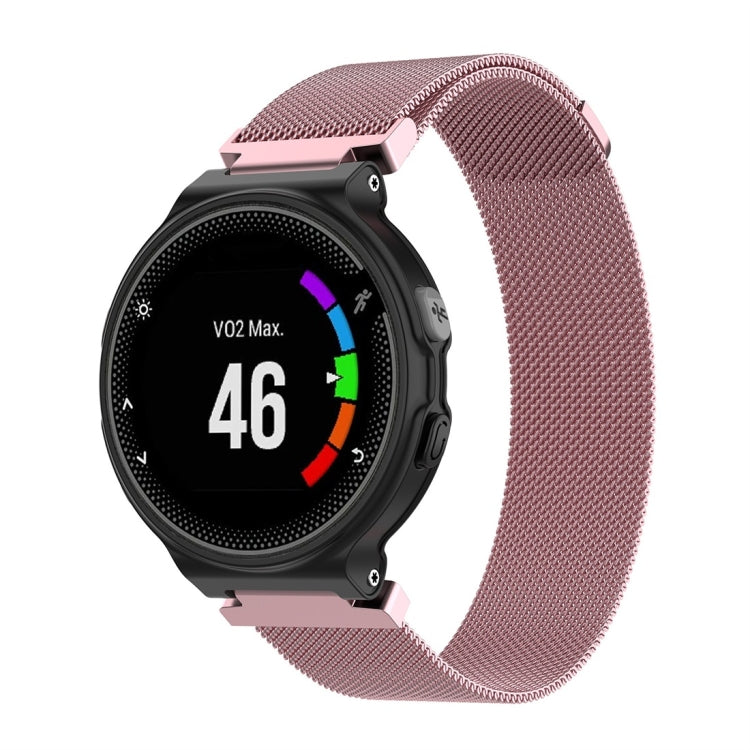 Milanese Watch Band for Garmin Forerunner 235 22cm(Pink)