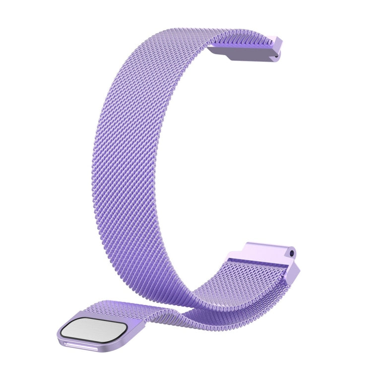 Milanese Watch Band for Garmin Forerunner 235 22cm(Light Purple)