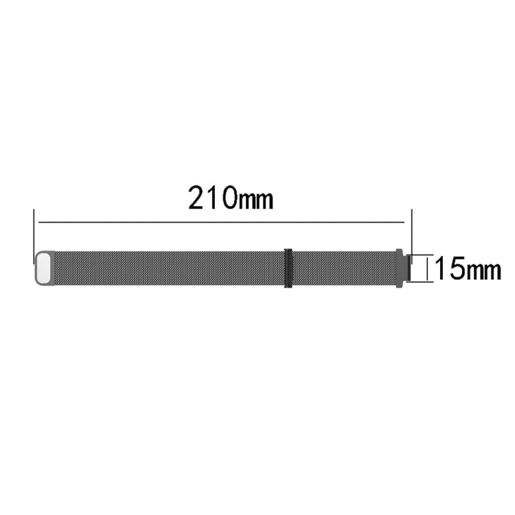 Milanese Watch Band for Garmin Forerunner 235 22cm(Light Purple)