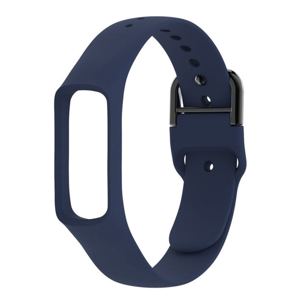 Smart Watch Pure Color Silicone Watch Band for Galaxy Fit-e (Dark Blue)