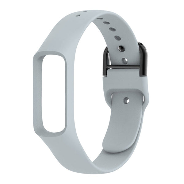 Smart Watch Pure Color Silicone Watch Band for Galaxy Fit-e (Grey)