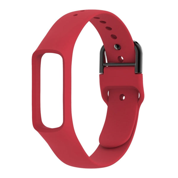 Smart Watch Pure Color Silicone Watch Band for Galaxy Fit-e (Red)