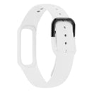 Smart Watch Pure Color Silicone Watch Band for Galaxy Fit-e (White)