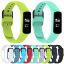Smart Watch Pure Color Silicone Watch Band for Galaxy Fit-e (White)