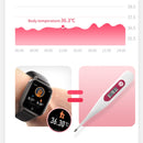 T1 Body Temperature Measurement Smart Sports Watch, 1.3 inch Screen, IP67 Waterproof, Support Automatic Temperature and Heart Rate Monitoring / Sleep Monitoring / Sedentary Reminder(Black)