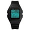 SKMEI 1278 Fashionable Outdoor 50m Waterproof Digital Watch Student Sports Wrist Watch Support 5 Group Alarm Clocks(Black)