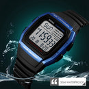 SKMEI 1278 Fashionable Outdoor 50m Waterproof Digital Watch Student Sports Wrist Watch Support 5 Group Alarm Clocks(Rose Gold)