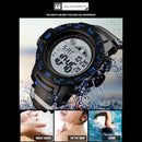 SKMEI 1380 Men Fashionable Outdoor 50m Waterproof Digital Watch Large Dial Sports Wrist Watch(Black)