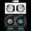 SKMEI 1380 Men Fashionable Outdoor 50m Waterproof Digital Watch Large Dial Sports Wrist Watch(Black)
