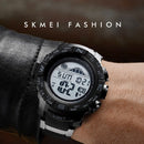 SKMEI 1380 Men Fashionable Outdoor 50m Waterproof Digital Watch Large Dial Sports Wrist Watch(Black)