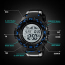 SKMEI 1380 Men Fashionable Outdoor 50m Waterproof Digital Watch Large Dial Sports Wrist Watch(Red)