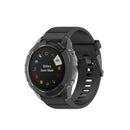 For Garmin Fenix 6X TPU Half Coverage Smart Watch Protevtice Case(Black)