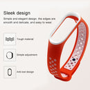 Colorful Silicone Wrist Strap Watch Band for Xiaomi Mi Band 3 & 4(Black Grey)