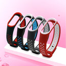 Colorful Silicone Wrist Strap Watch Band for Xiaomi Mi Band 3 & 4(Black Grey)