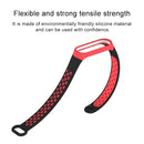 Colorful Silicone Wrist Strap Watch Band for Xiaomi Mi Band 3 & 4(Black Red)