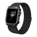 For Apple Watch Series 3 & 2 & 1 38mm Milanese Loop Simple Fashion Metal Watch Band(Black)