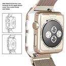 For Apple Watch Series 3 & 2 & 1 38mm Milanese Loop Simple Fashion Metal Watch Band(Gold)