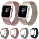 For Apple Watch Series 3 & 2 & 1 38mm Milanese Loop Simple Fashion Metal Watch Band(Rose Gold)