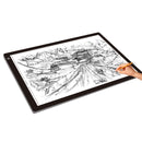 23W 12V LED Three Level of Brightness Dimmable A2 Acrylic Copy Boards Anime Sketch Drawing Sketchpad, US Plug