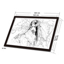 23W 12V LED Three Level of Brightness Dimmable A2 Acrylic Copy Boards Anime Sketch Drawing Sketchpad, US Plug