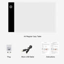 2.2W 5V LED Three Level of Brightness Dimmable A5 Acrylic USB Copy Boards Anime Sketch Drawing Sketchpad