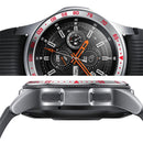 Dial Steel Protective Frame for Galaxy Watch 46mm(Red + White)