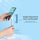 ROCK RPH0944 Adjustable Lifting 90 Degree Rotation ABS Stand Desktop Phone Tablet Holder(Black)