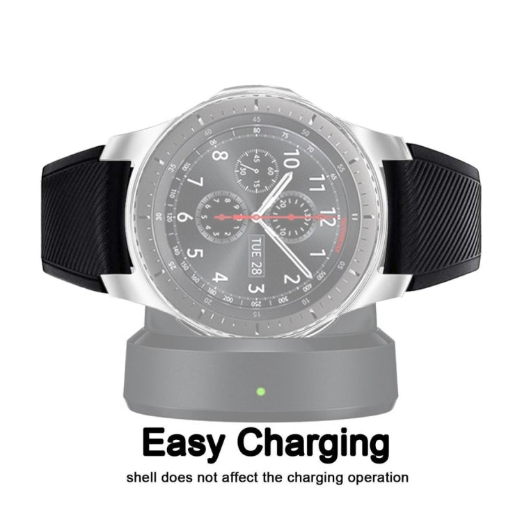 TPU Plated Shockproof Case for Samsung Gear S3 Frontier Smartwatch 46mm(Black)
