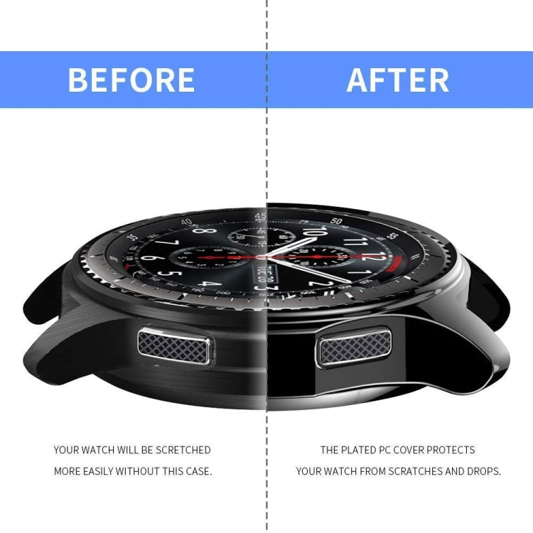 TPU Plated Shockproof Case for Samsung Gear S3 Frontier Smartwatch 46mm(Black)
