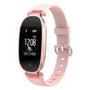 S3 0.96 inch OLED Display Bluetooth Sports Smart Bracelet, IP67 Waterproof, Support Heart Rate Monitor / GPS Trajectory / Pedometer / Calls Remind / Sedentary Reminder / Remote Capture / Distance, Compatible with Android and iOS Phones(Rose Gold)